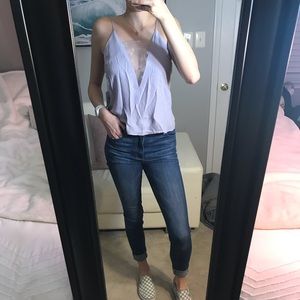 NWT Forever 21 contemporary lilac top